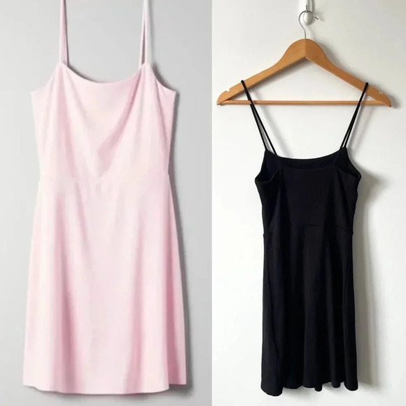 Aritzia Sunday Best BLACK Addy Ribbed Skinny Strap Bodycon Mini Dress  Small - Picture 1 of 6